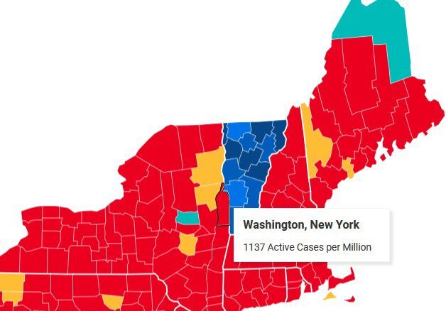 Updated Vermont map
